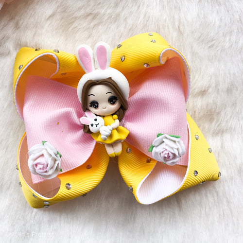 Bunny Rose Ribbon Bow