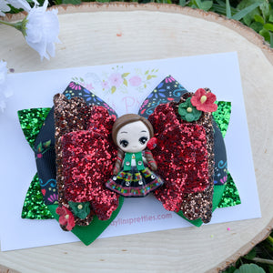 Black Dress Traditional Ribbon Bow