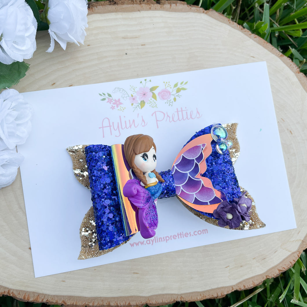 Brown Hair Ice Mermaid Princess