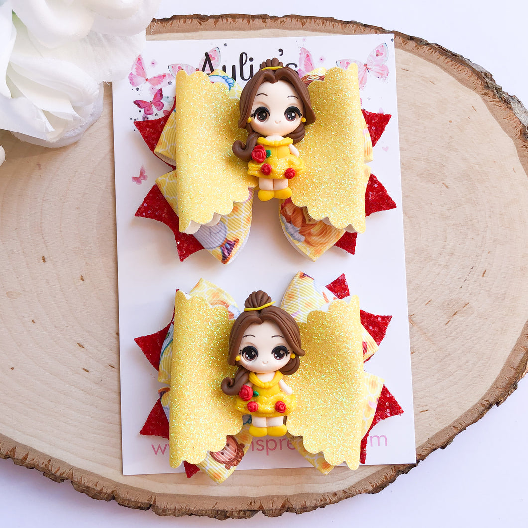 Toddler Rose Princess Ribbon Piggies