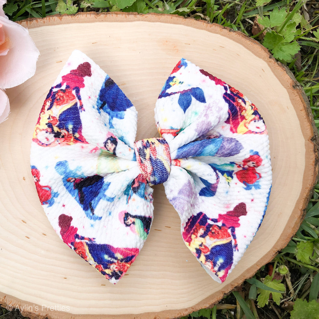 Princess Silhouette Fabric Bow