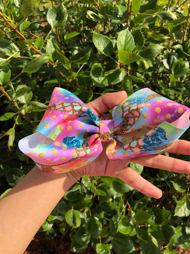 Rainbow mermaid Bow