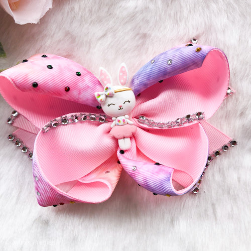 Pink Bunny Ribbon Bow