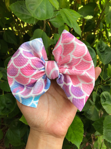 Mermaid Big Fabric Bow