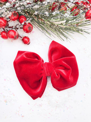 Red Velvet Big Bow