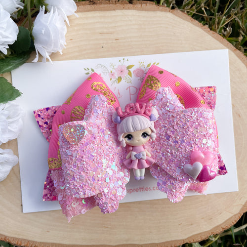 Love Girl Ribbon Bow
