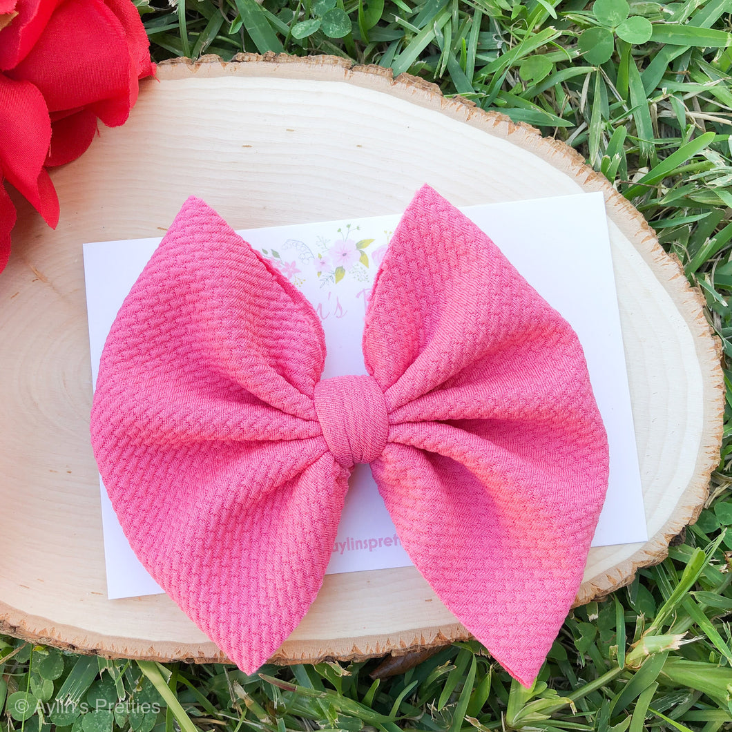 Rose Pink Big Bow
