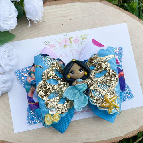 Mermaid Lamp Princess Ribbon Bow