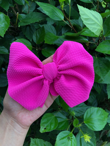 Neon Pink Big Bow