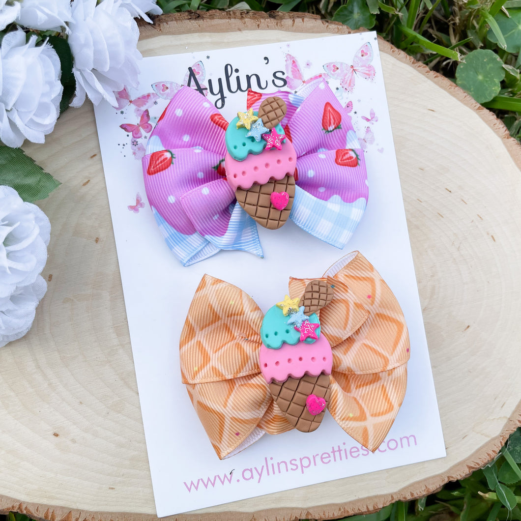Ice Cream Ribbon Piggies style 3