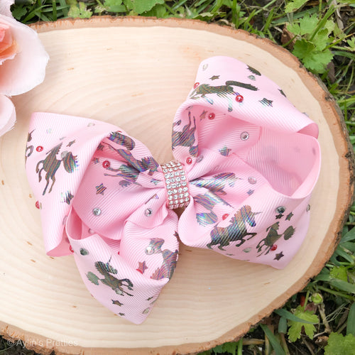 Unicorn Ribbon Bow