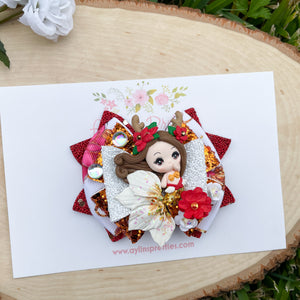 Deer Mermaid Ribbon Bow
