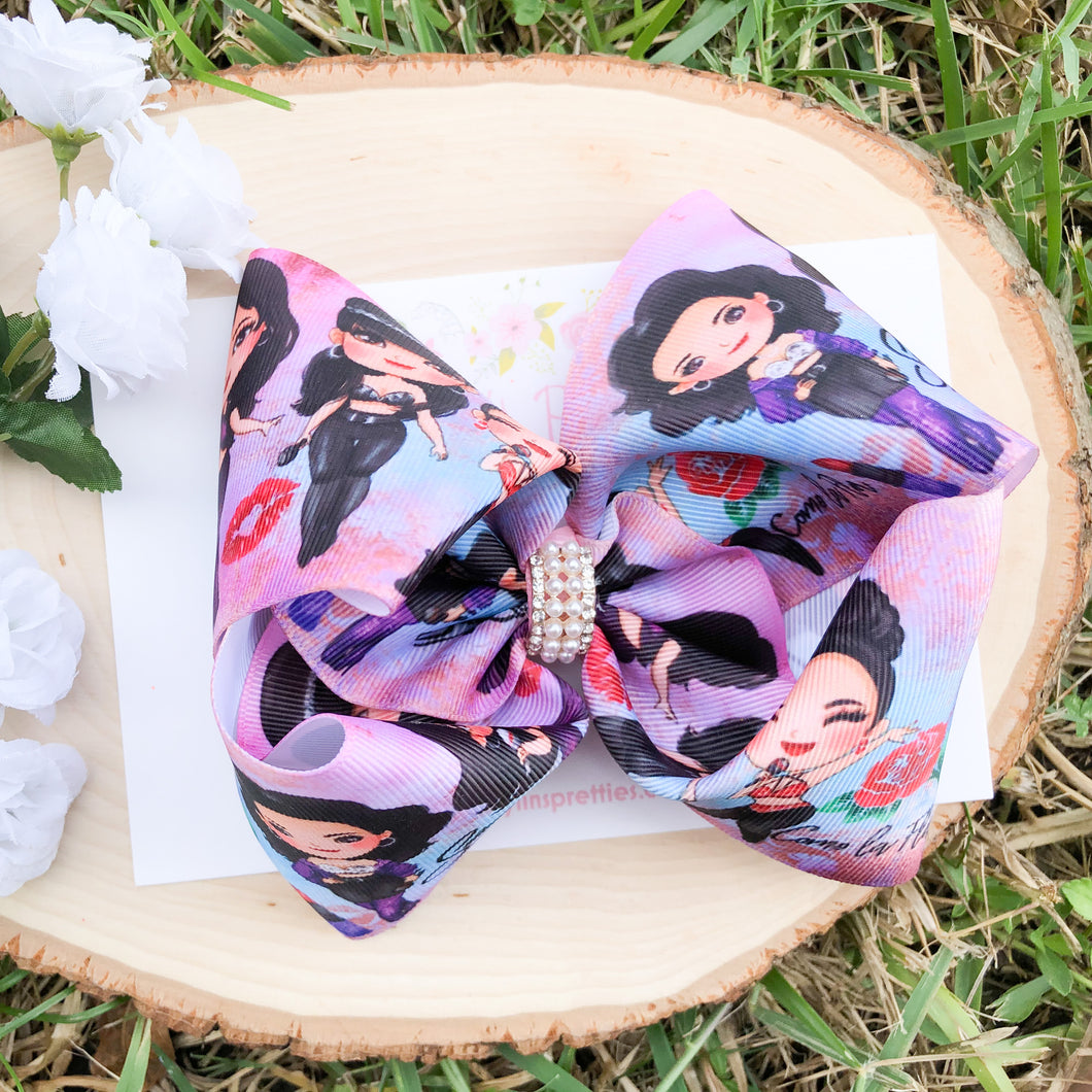 Singer purple Ribbon Bow