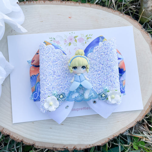 Glass Slipper Princess Ribbon Shaker