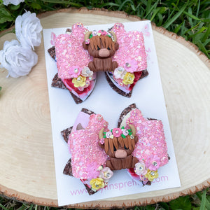 Cow Ribbon Piggies