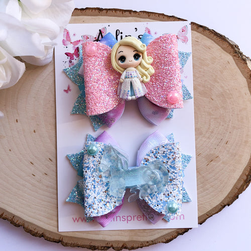 Ice Princess and Horse Ribbon Piggies