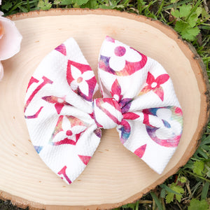 LV Fabric Bow