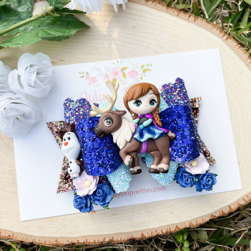 Brown Hair Ice Princess on Animal