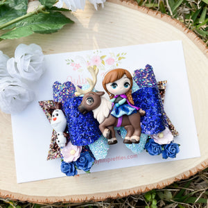 Brown Hair Ice Princess on Animal