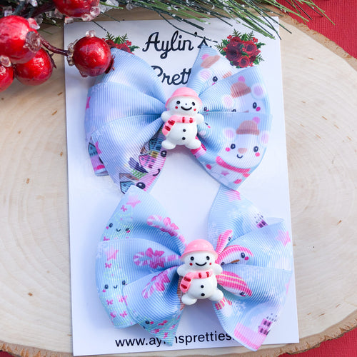 Snow ribbon pink Piggie Set