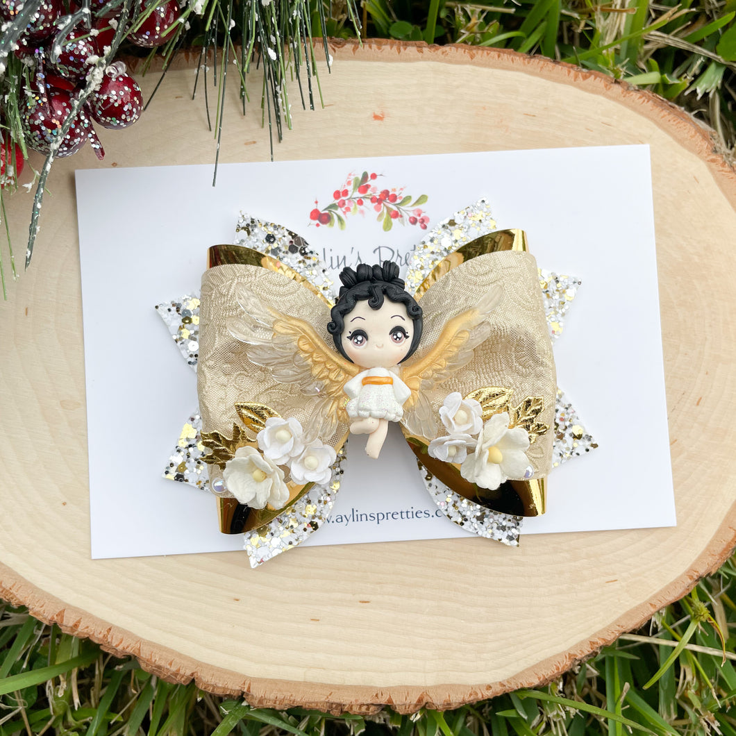 Black Hair Winter Angel
