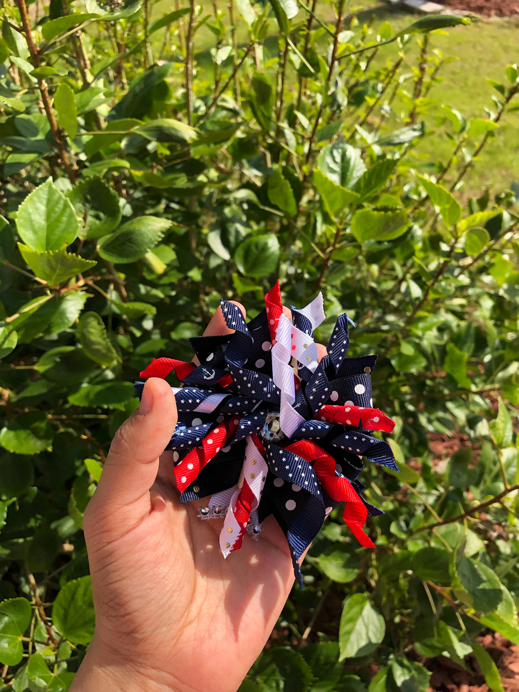 Red white and blue  Bow