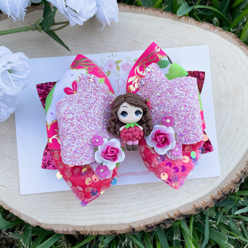 Pink Berry Girl Ribbon Bow