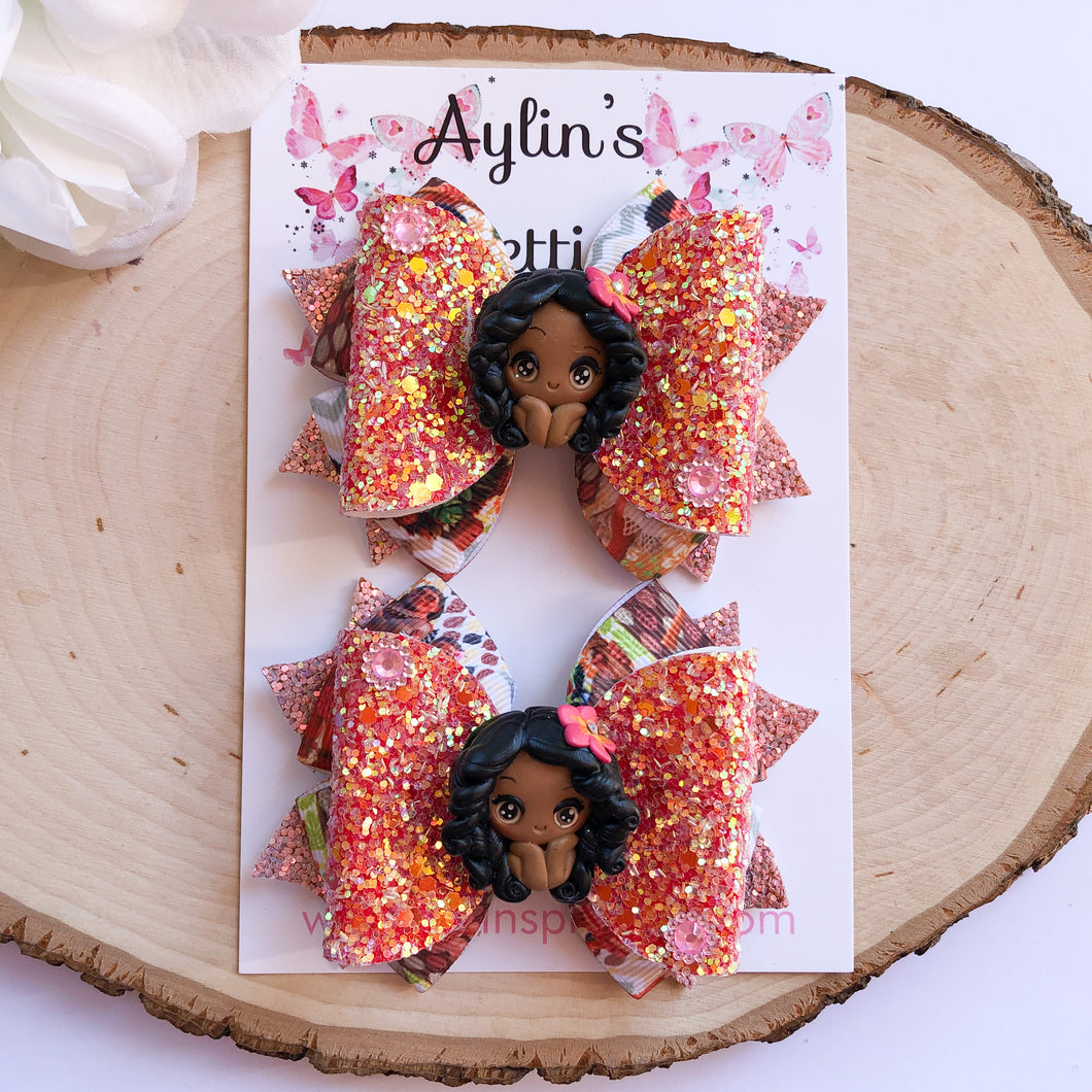 Island Princess Face Ribbon Piggies