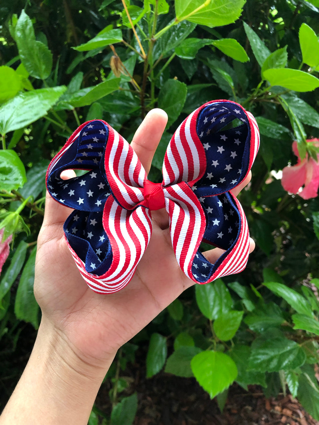 Stars and Stripes Ribbon Bow
