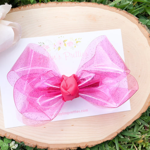 Hot Pink Ribbon Bow