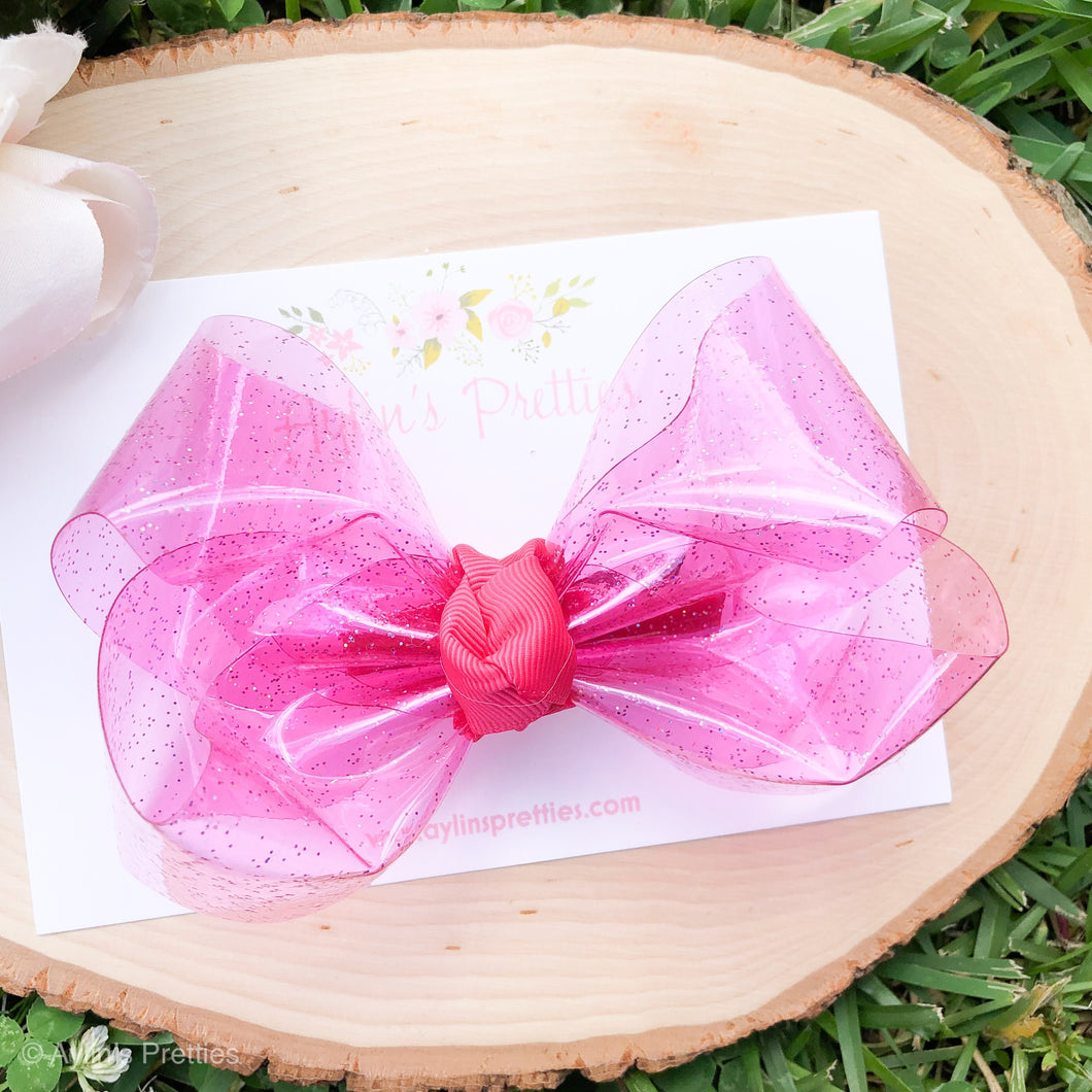 Hot Pink Ribbon Bow