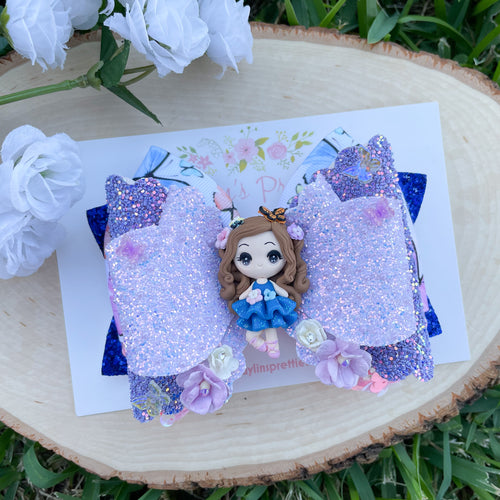 Butterfly Crown Girl Ribbon Bow