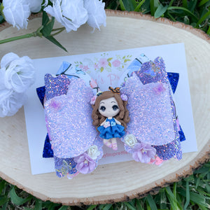 Butterfly Crown Girl Ribbon Bow