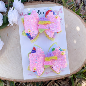 Unicorn Pop It Ribbon Piggies