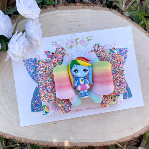 Rainbow  Hair Pony Girl