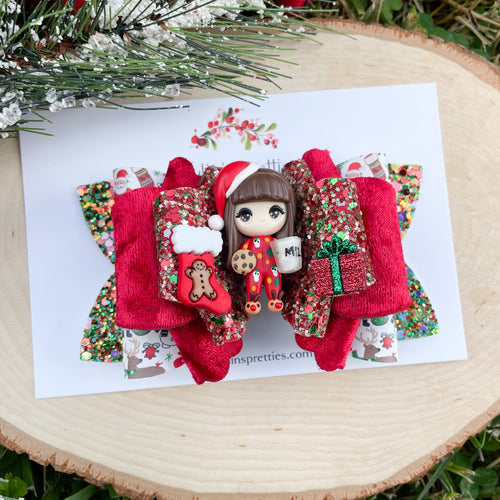 Cookie and Milk Christmas Girl