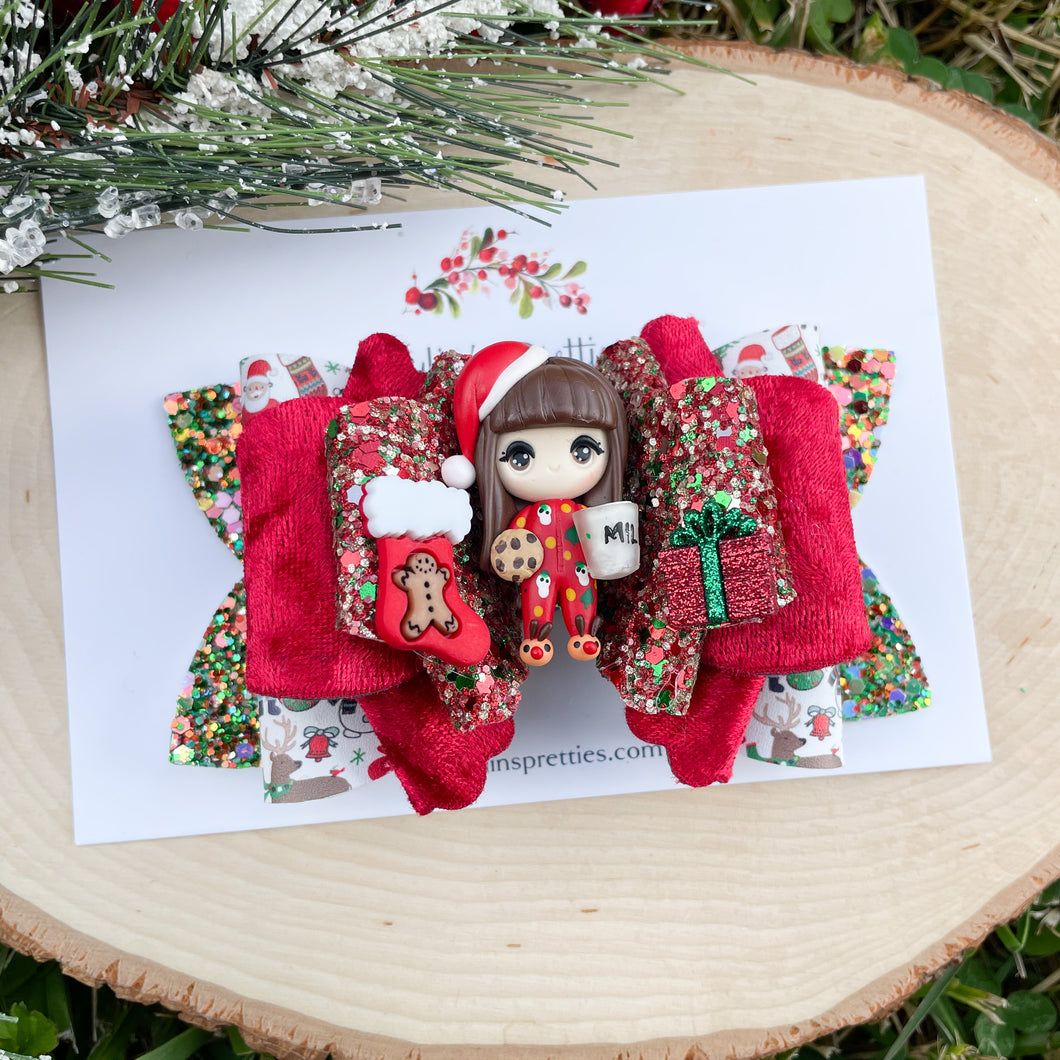 Cookie and Milk Christmas Girl