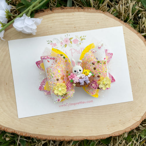 Bunny and Chick in Basket