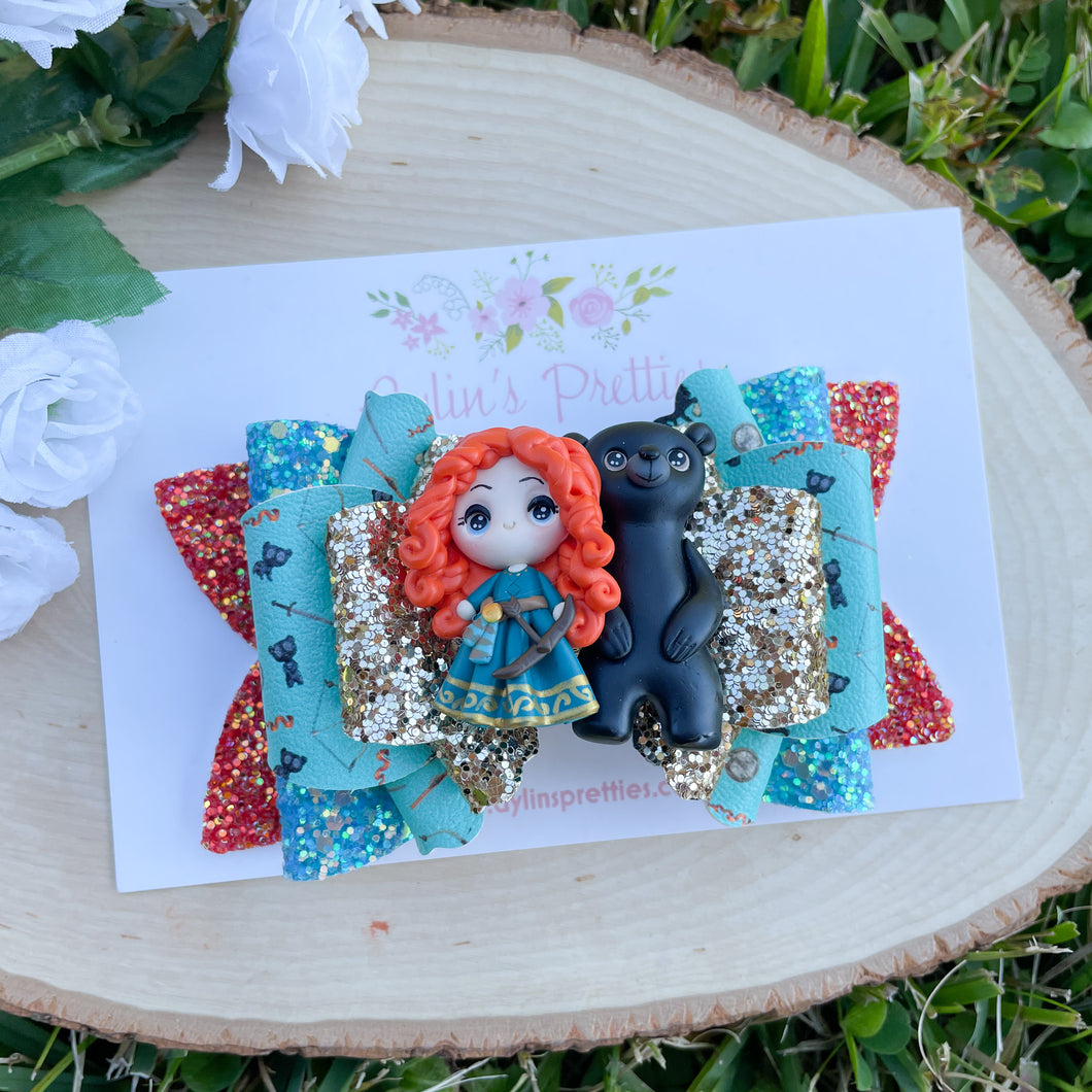 Red Hair Princess and Bear