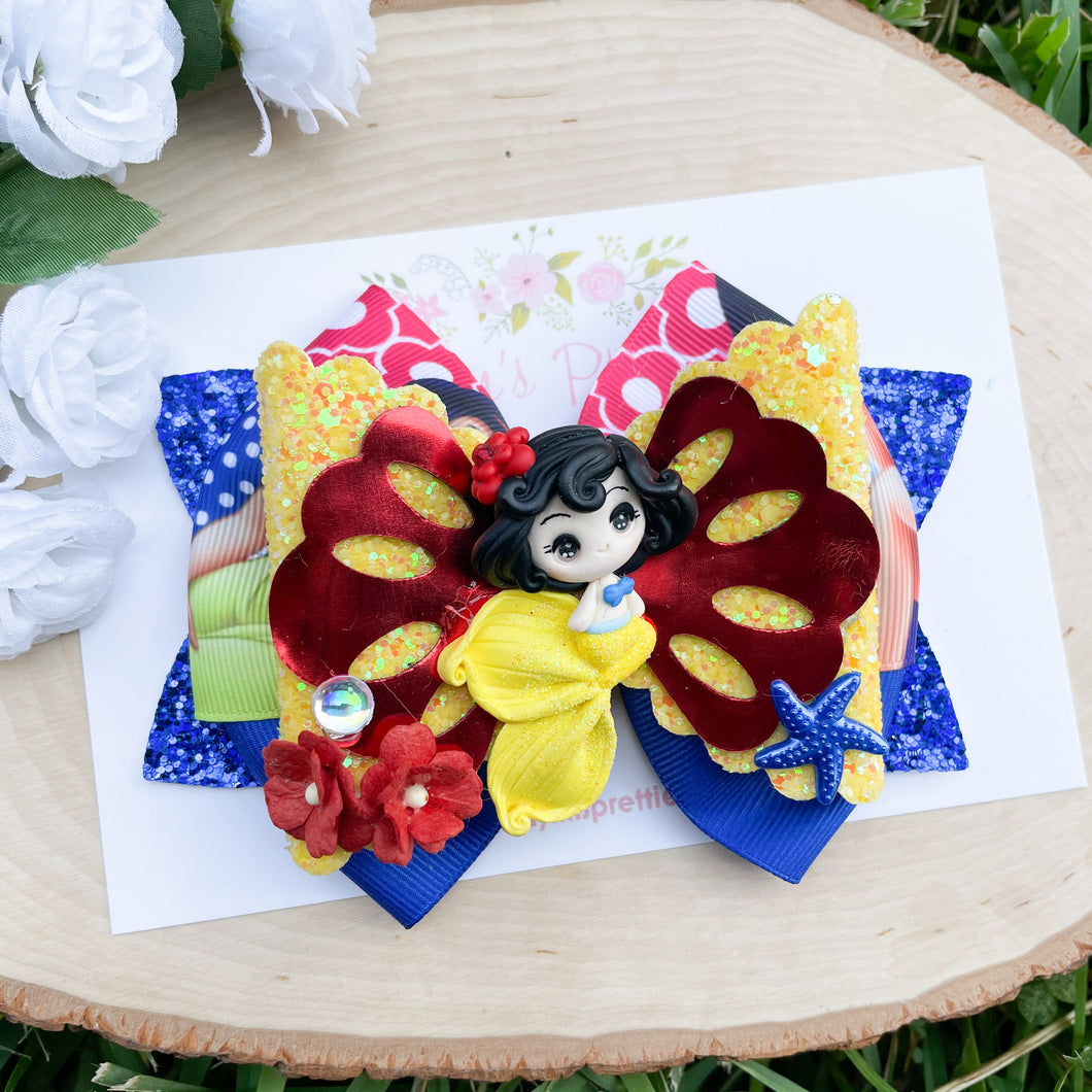 Mermaid Apple Princess Ribbon Bow