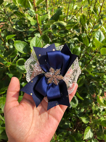 Blue Lace Bow