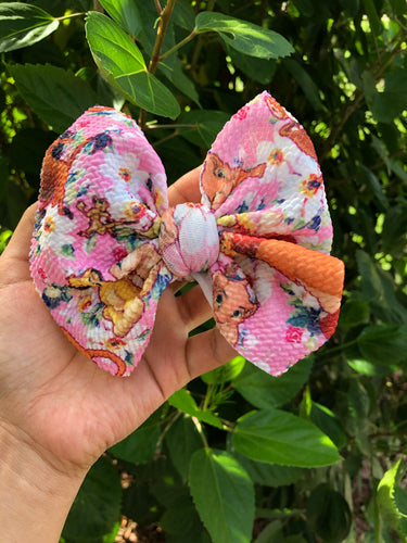 Lion Fabric Bow